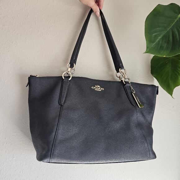 COACH Signature Ava Tote, Midnight Blue Large Caryall - Picture 15 of 15